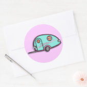 RV-Anhänger-Aufkleber Runder Aufkleber (Umschlag)