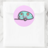 RV-Anhänger-Aufkleber Runder Aufkleber (Tasche)