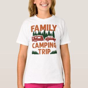 Rv-Anhänger für Camping-Reiseroute T-Shirt