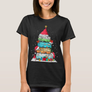 Rv Camng Camper Reise Urlaub Weihnachtsbaum Xma T-Shirt