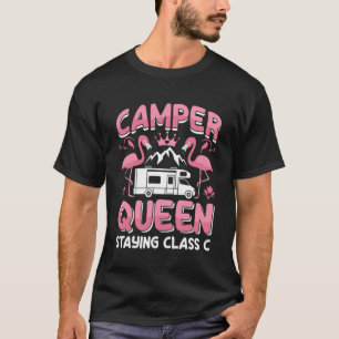 RV Camper Bleibe Class C Campside Women Camping T-Shirt