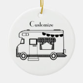 RV Camper Caravan Thunder_Cove Keramik Ornament (Vorne)