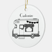 RV Camper Caravan Thunder_Cove Keramik Ornament (Links)