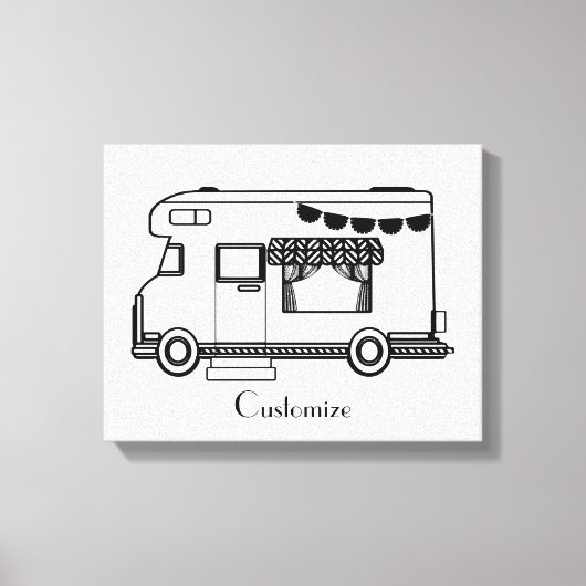 RV Camper Caravan Thunder_Cove Leinwanddruck (Vorderseite)