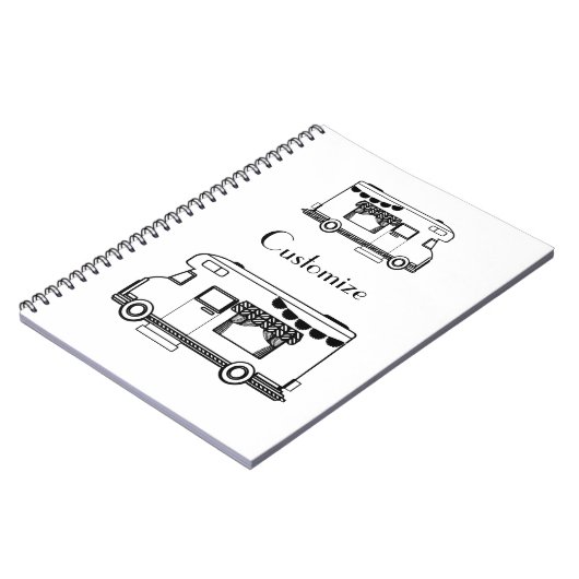 RV Camper Caravan Thunder_Cove Notizblock (Linke Seite)