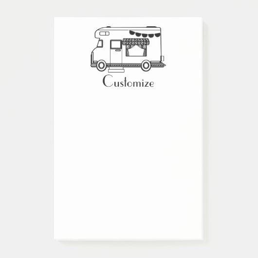 RV Camper Caravan Thunder_Cove Post-it Klebezettel (Vorderseite)