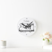 RV Camper Caravan Thunder_Cove Runde Wanduhr (Zuhause)