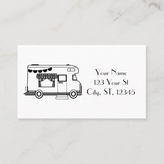 RV Camper Caravan Thunder_Cove Visitenkarte (Vorderseite)