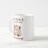 RV Camper Dog Driver Cartoon - Doggone Adventure Kaffeetasse (Vorderseite Links)