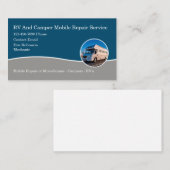 RV Camper Reparaturservice für mobile Geräte - Neu Visitenkarte (Vorne/Hinten)