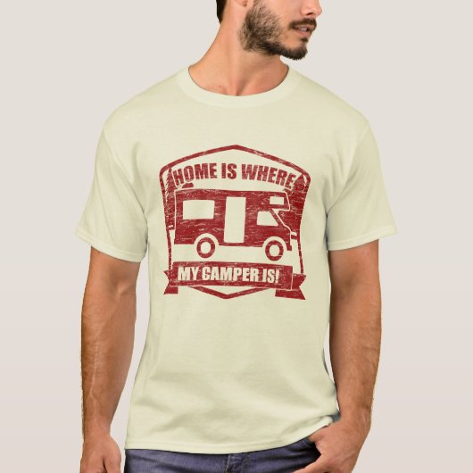 RV, Camper Van Owners Wild Camping T-Shirt (Vorderseite)
