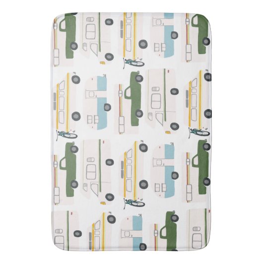 RV Campervan vanlife Motorhome Anhänger CUSTOMIZE Badematte (Vorderseite Vertikal)