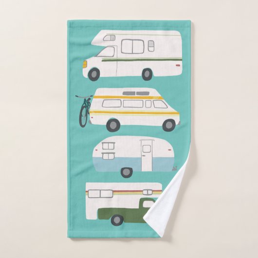 RV Campervan vanlife Motorhome Anhänger CUSTOMIZE Badhandtuch Set (Handtuch)