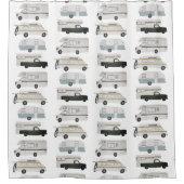 RV Campervan vanlife Motorhome Anhänger CUSTOMIZE Duschvorhang (Vorderseite)