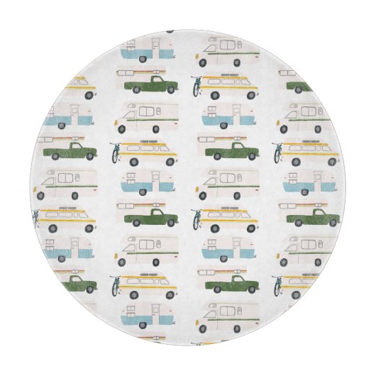 RV Campervan vanlife Motorhome Anhänger CUSTOMIZE Schneidebrett (Vorderseite)