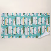 RV Campervan vanlife Motorhome Anhänger CUSTOMIZE Strandtuch (Vorderseite)