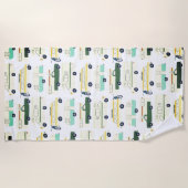 RV Campervan vanlife Motorhome Anhänger CUSTOMIZE Strandtuch (Vorderseite)