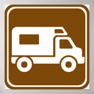 RV Campground Highlights Poster