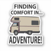 RV Camping Adventure Rating Aufkleber (Vorderseite)
