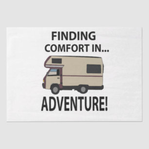 RV Camping Adventure Rating Seidenpapier