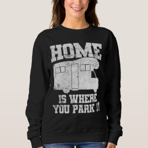 Rv Camping Camper Motorhome Wohnwagen Anhänger Sweatshirt