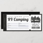 RV Camping Geschenkgutschein, Summer Camp Certific (Vorne/Hinten)