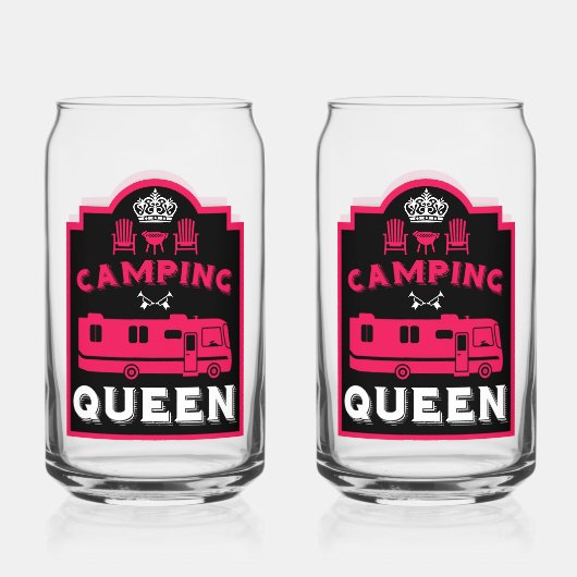 RV Camping Queen USA Dosenglas (Vorderseite)