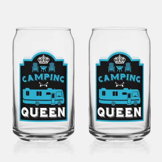 RV Camping Queen USA Dosenglas (Vorderseite)