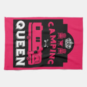 RV Camping Queen USA Geschirrtuch (Horizontal)