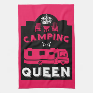 RV Camping Queen USA Geschirrtuch