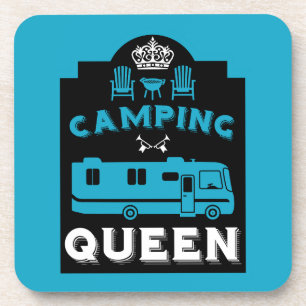 RV Camping Queen USA Getränkeuntersetzer