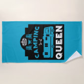 RV Camping Queen USA Strandtuch (Vorderseite)