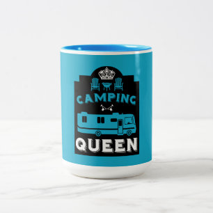 RV Camping Queen USA Zweifarbige Tasse