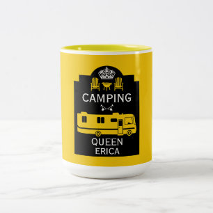 RV Camping Queen USA Zweifarbige Tasse