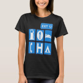 RV Camping Road Travel Highway Schild T-Shirt (Vorderseite)