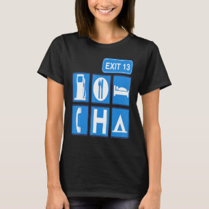 RV Camping Road Travel Highway Schild T-Shirt