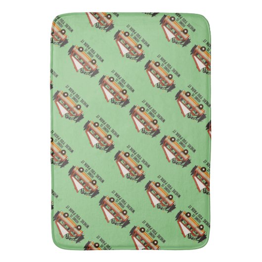 RV Camping Tent Trailer Zuhause ist der Ort, an de Badematte (Vorderseite Vertikal)