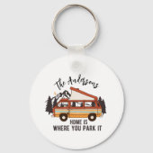 RV Camping Tent Trailer Zuhause ist der Ort, an de Schlüsselanhänger (Vorderseite)