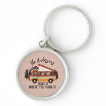 RV Camping Trailer Zuhause: Parken Sie es.