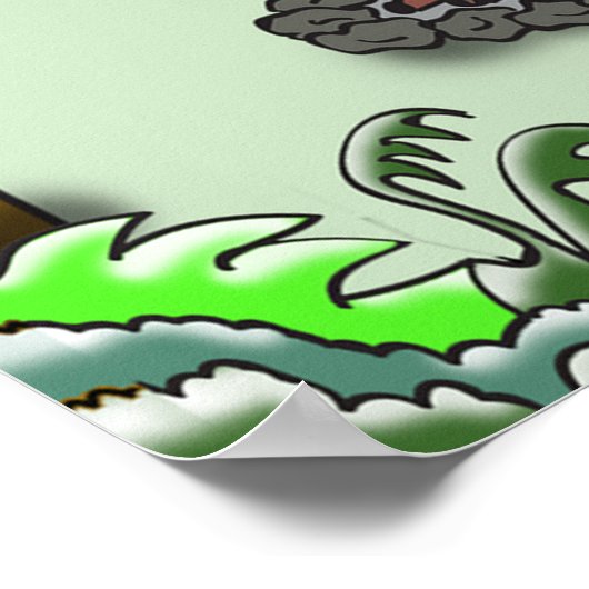 RV Cartoon 9475 Poster (Ecke)