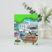 RV Cartoon 9475 Postkarte (Stehend Vorderseite)