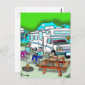 RV Cartoon 9475 Postkarte (Vorne/Hinten)