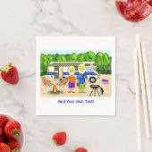 RV-Cartoon Serviette (Beispiel)