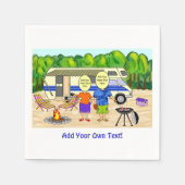 RV-Cartoon Serviette (Vorderseite)