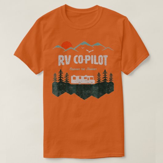 RV Co-Pilot Camping Motorhome Reise Geschenk T-Shirt (Design vorne)