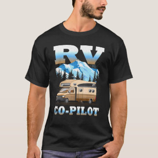 Rv Co Pilot Motorhome Camping Reisepass T-Shirt