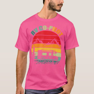 Rv Co-Pilot Retro Vintag Camper Funny Camping Hi T-Shirt