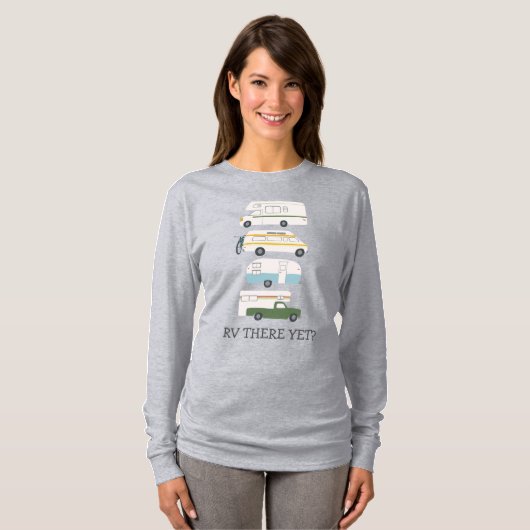 RV DA NOCH? Campervan vanlife RV Trailer CUSTOM T-Shirt (Vorne ganz)