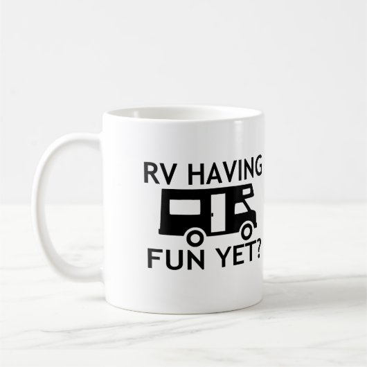 RV, der Spaß dennoch lustigen Wordplay hat Kaffeetasse (Links)