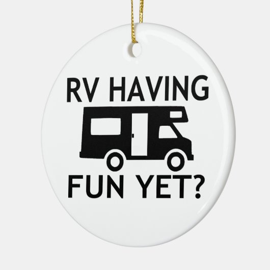 RV, der Spaß dennoch lustigen Wordplay hat Keramik Ornament (Links)